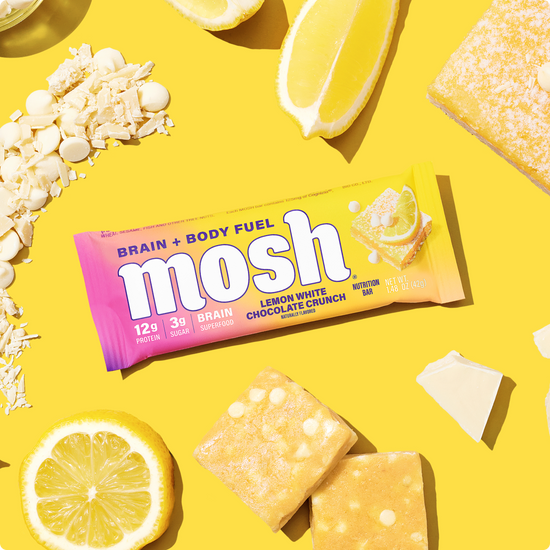 MOSH Lemon White Chocolate Crunch protein bar, photo 2