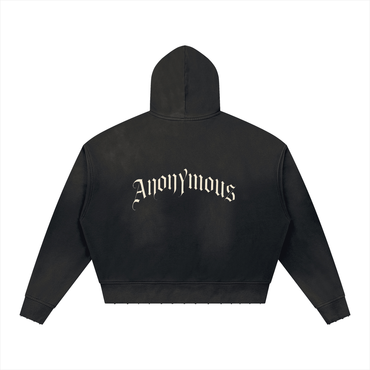 Unisex Sunfade Distressed Boxy Hoodie, photo 2