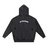 Snow Washed Distressed Panel Pocket Hoodie, photo 2