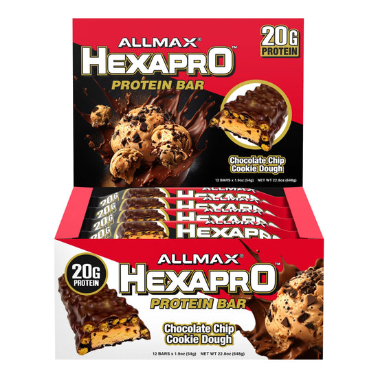 ALLMAX HEXAPRO Protein Bars, Cookie Dough