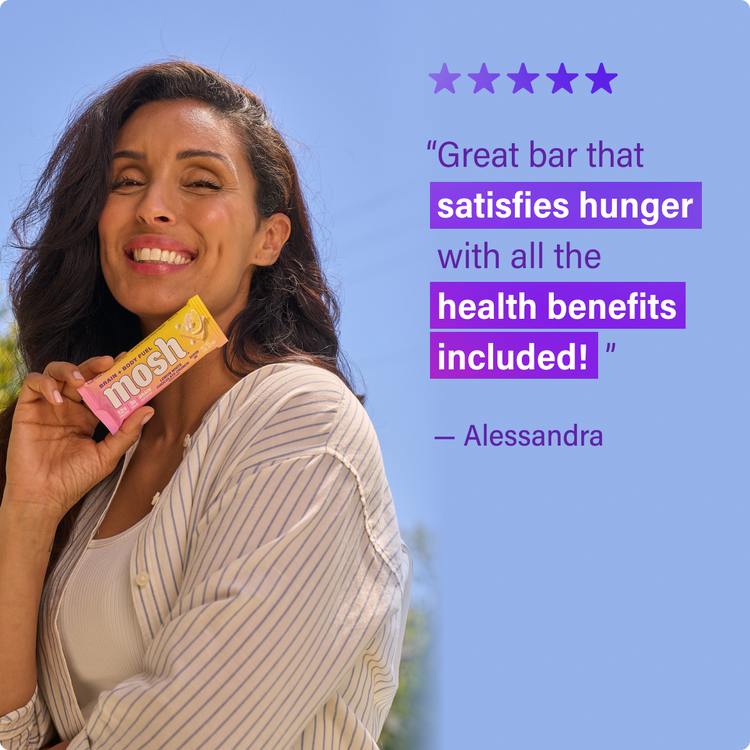 MOSH Lemon White Chocolate Crunch protein bar, photo 6