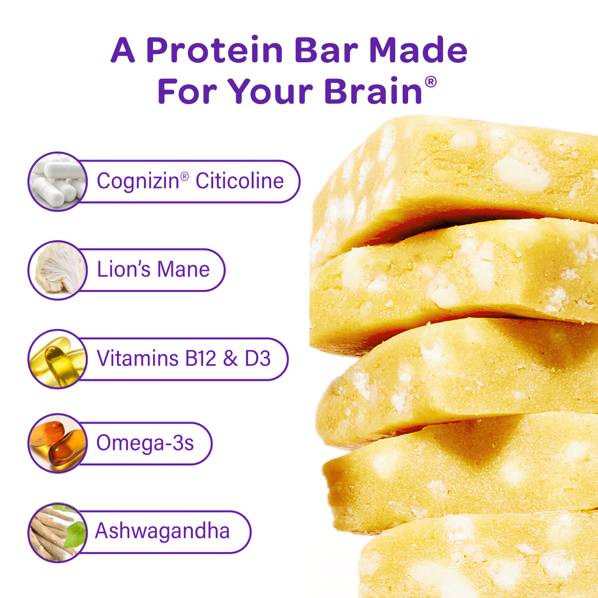 MOSH Lemon White Chocolate Crunch protein bar, photo 3